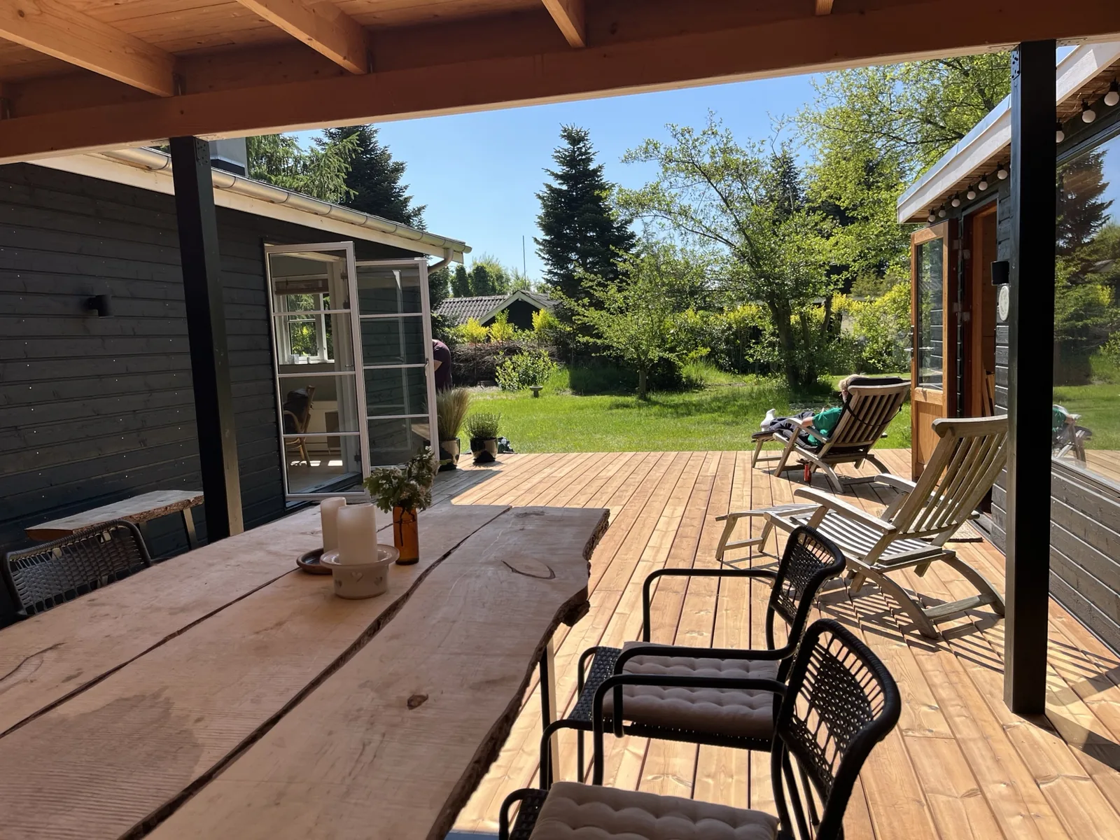 Terrasse ved sommerhuset